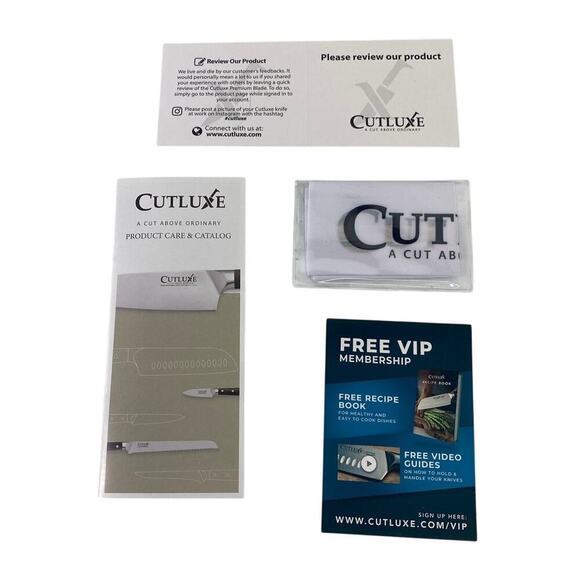 Cutluxe BBQ Carving Kitchen Knives Set of 2 Brisket Slicing Knife Boning Knife - Picture 7 of 8